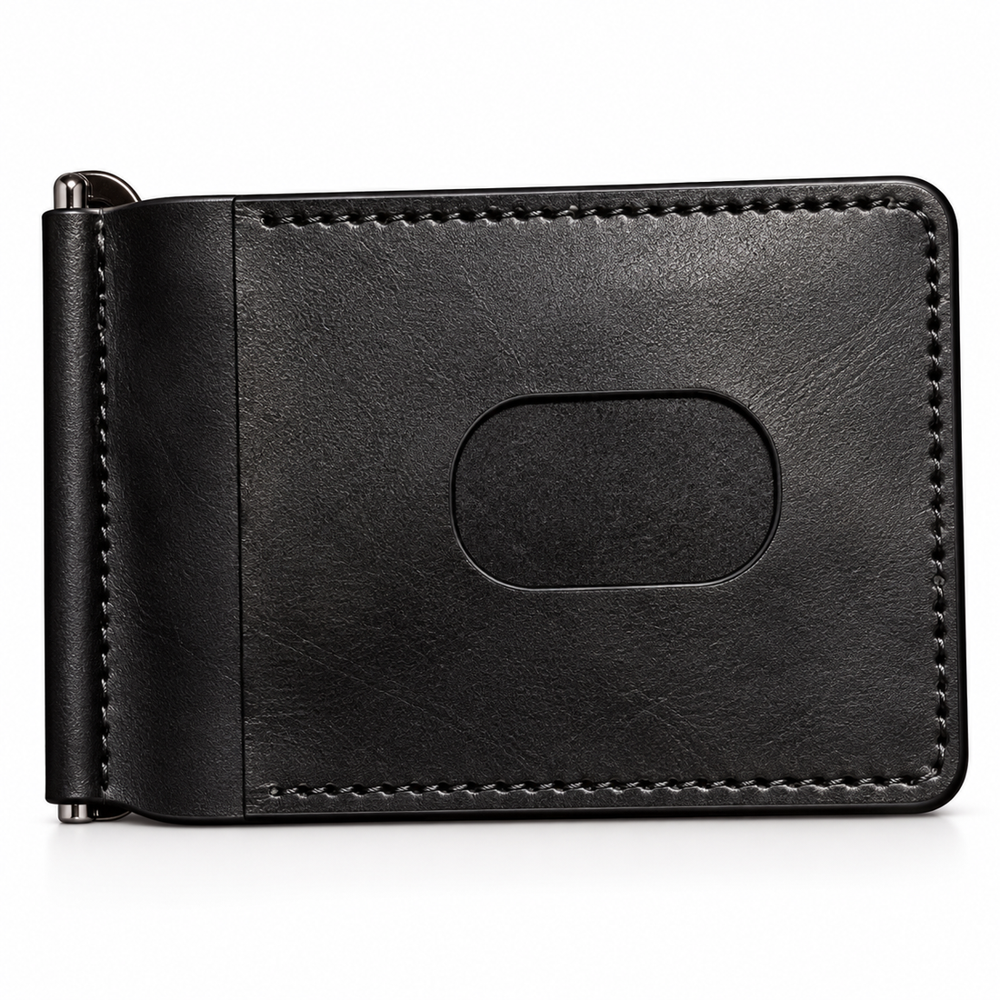 Premium Vintage Leather Money Clip Wallet – Luxury Slim Collection