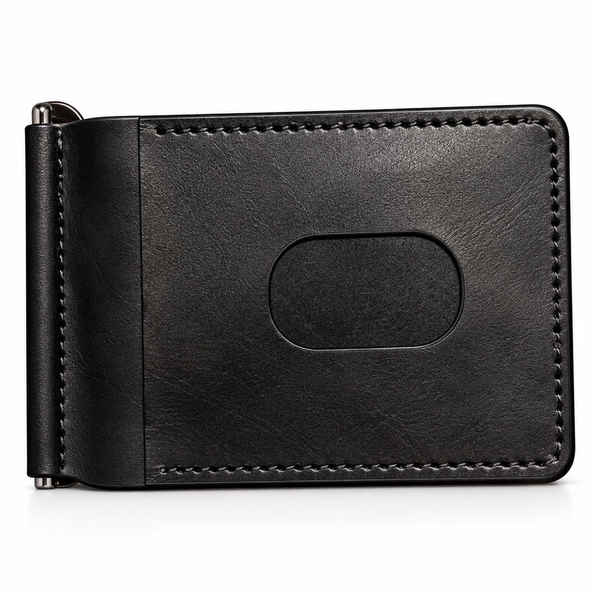 Premium Vintage Leather Money Clip Wallet