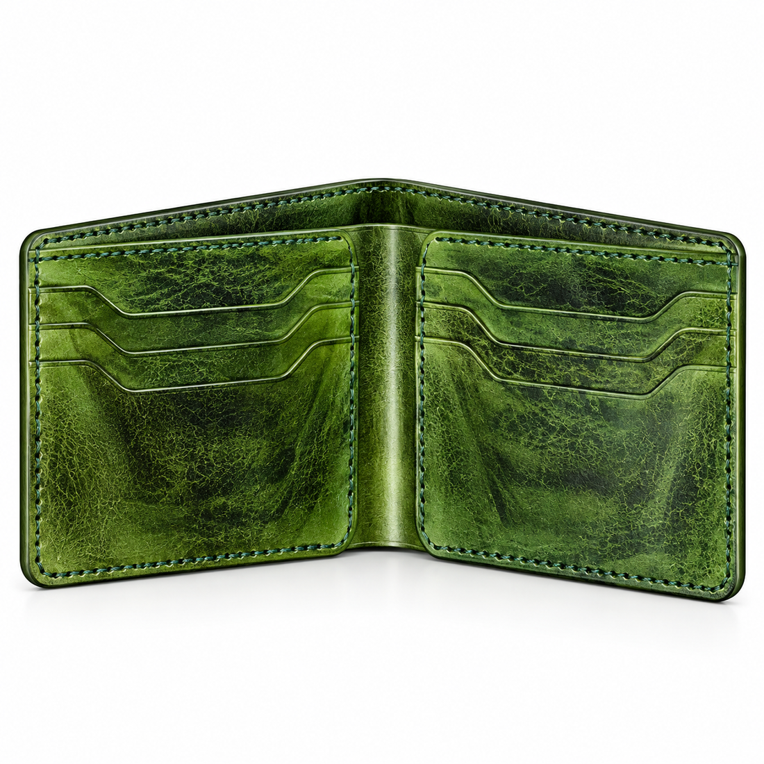 Premium Vintage Leather Bifold Wallet – Timeless Luxury Collection