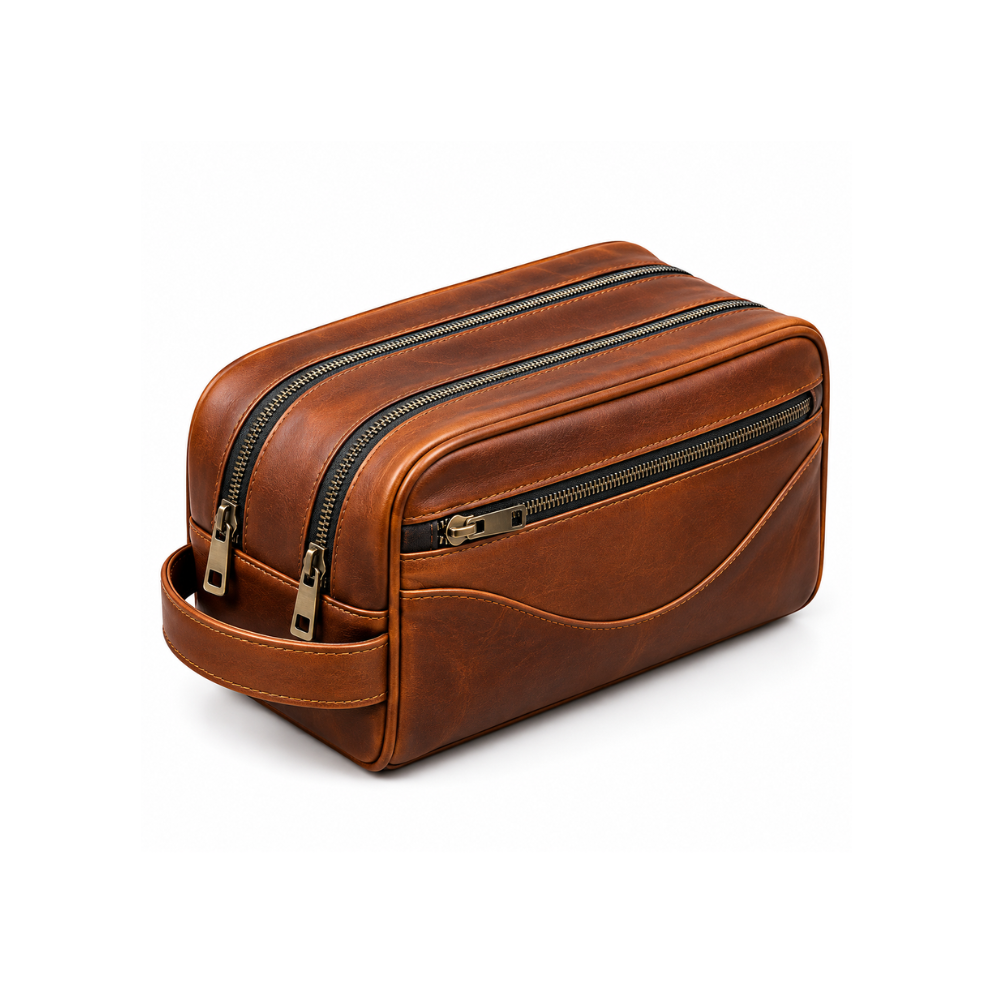 Premium Leather Travel &amp; Accessories Bag