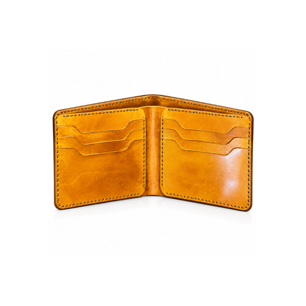 Premium Vintage Leather Bifold Wallet – Timeless Luxury Collection